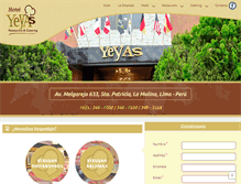 Tablet Screenshot of hotelyeyas.com